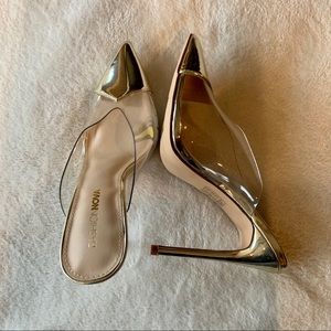 Fashion Nova high heel mules